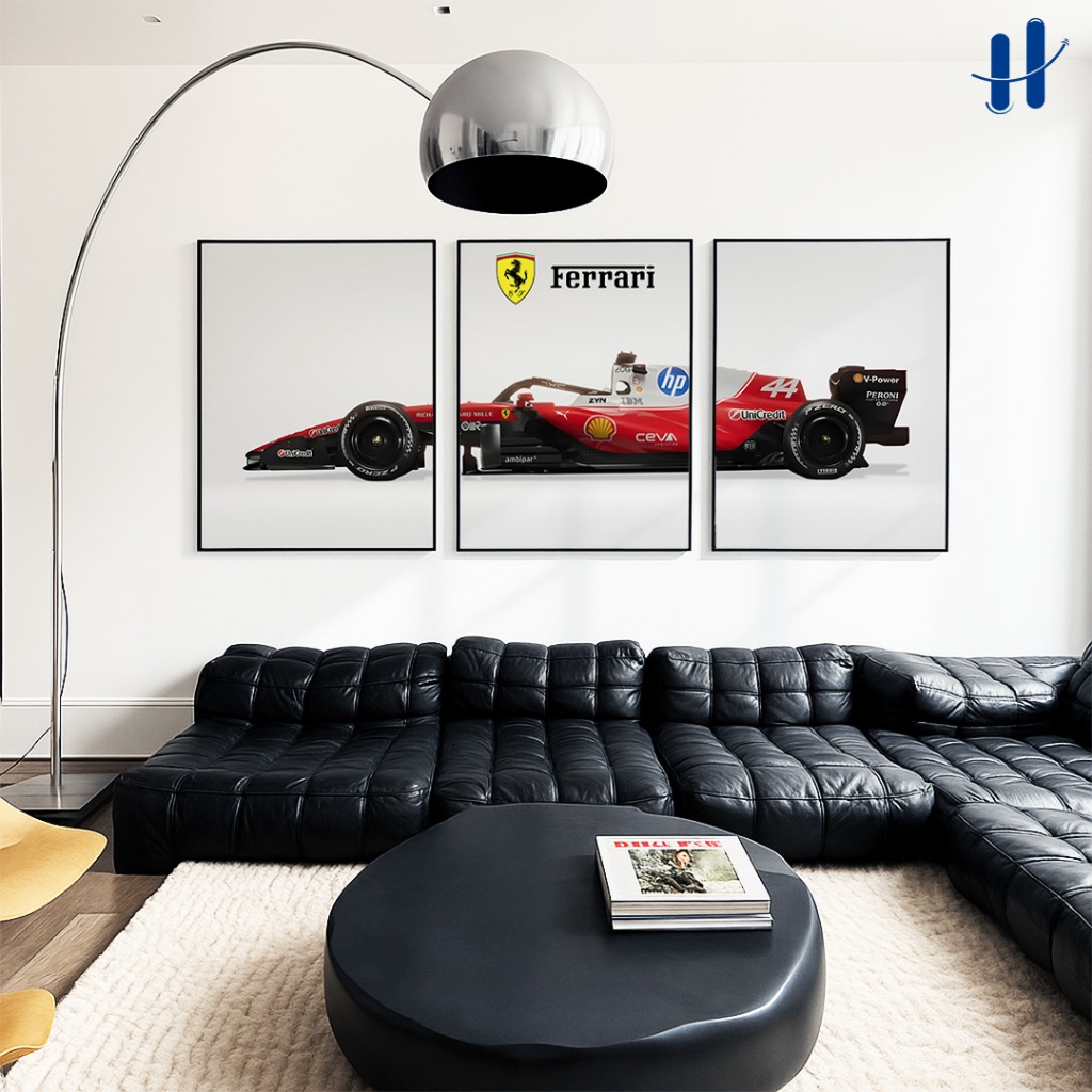 Haydecor 1 SET 3 PCS Mobil Balap F1 2026 Bingkai Frame Bingkai Pajangan Dekorasi Kamar Aesthetic